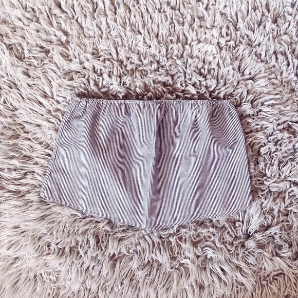 Brandy Pinstripe Strapless Top - Picture 1 of 1